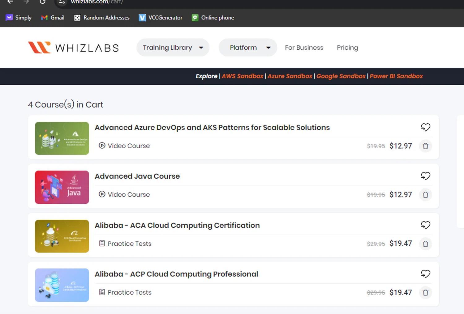 How to apply Whizlabs coupon code